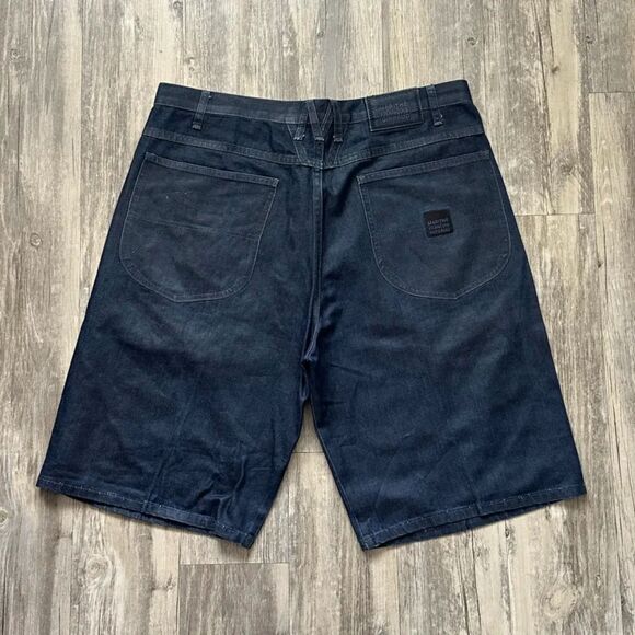Vintage Y2K MFG Marithe Francois Girbaud Denim Shorts Size 38 Baggy - Picture 1 of 5